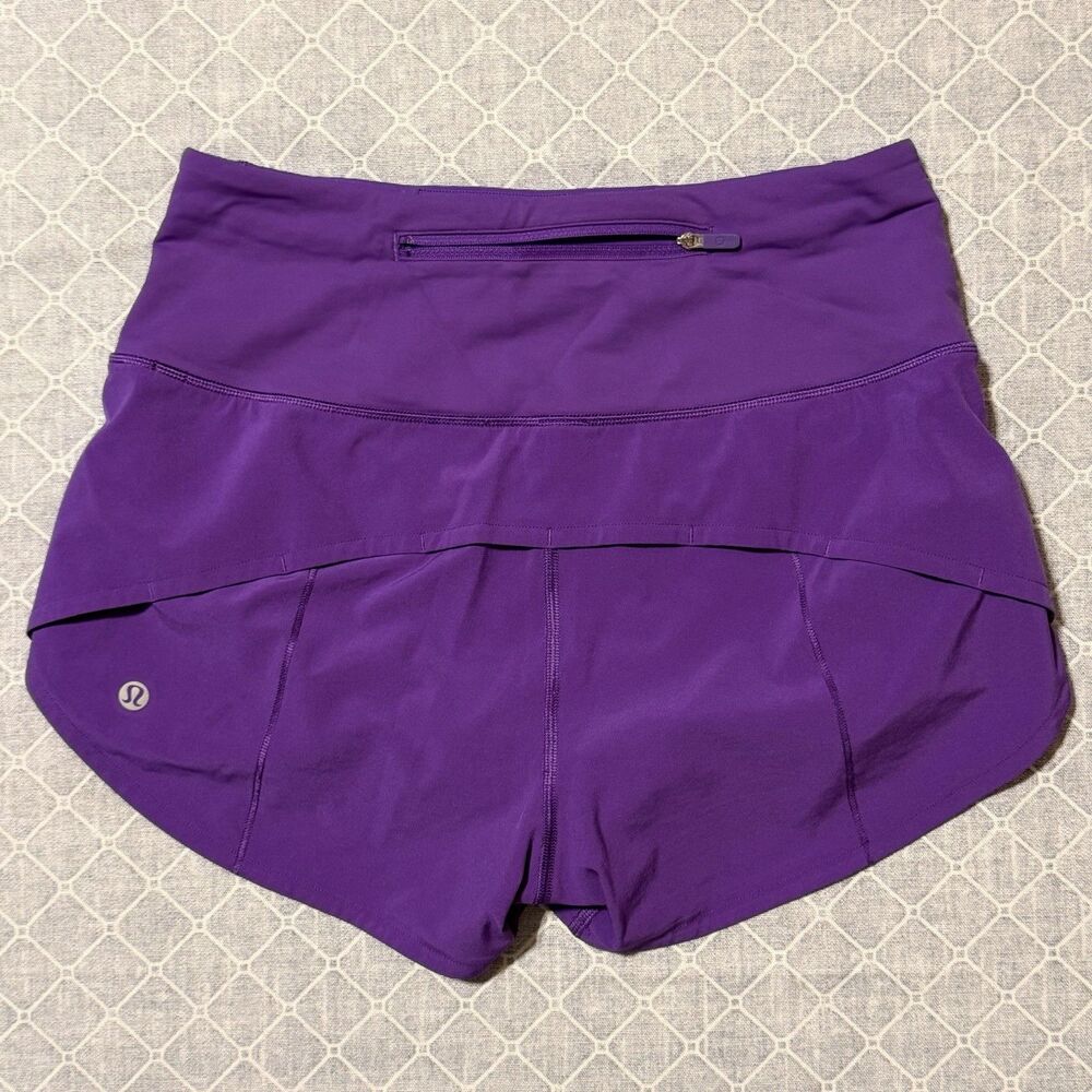 Lululemon Speed Up Shorts Womens 4 Purple Running 2.5” inseam Lined Athletic Gym